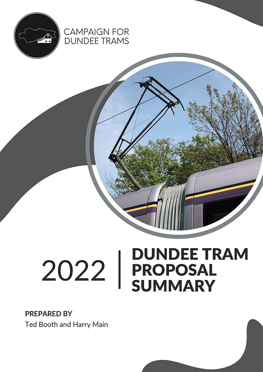TramForward congratulates Campaign for Dundee Trams on an excellent   tramway proposal for Dundee