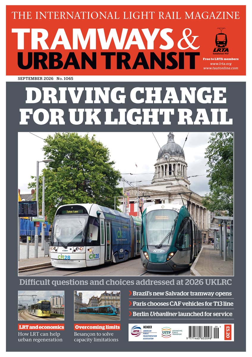 Tramways and Urban Transit September 2026